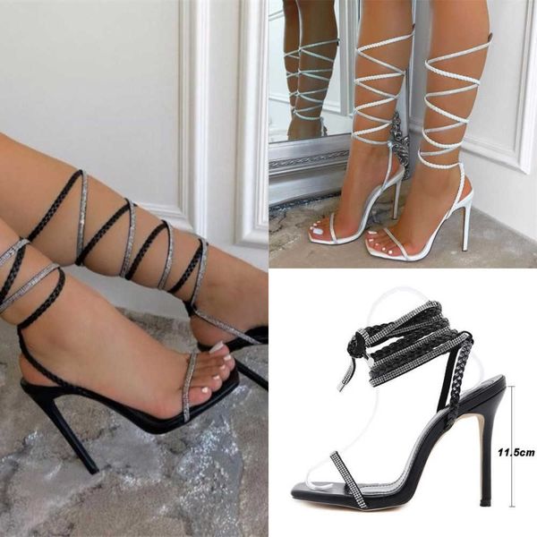 sandals summer woman shoes high heels leather gladiator sandals fashion black ankle strap crystal open toe shoes sandalias 230322
sandals summer woman shoes high heels leather gladiator sandals fashion black ankle strap crystal open toe shoes sandalias 230322