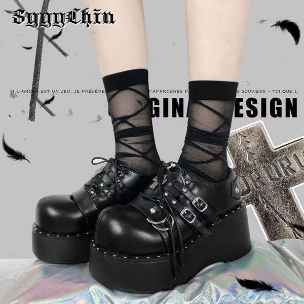 sandals women pumps mary jane derby metal decoration platform flat heel female shoes ladies wedge lolita gothic harajuku punk footwear 23041, Black
sandals women pumps mary jane derby metal decoration platform flat heel female shoes ladies wedge lolita gothic harajuku punk footwear 23041, Black