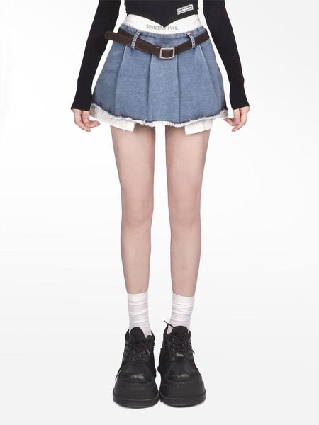 dresses gothic y2k denim mini skirt female summer high waist irregular fake two jk pleated skirt korean fashion aline skirt kawaii, White;black
dresses gothic y2k denim mini skirt female summer high waist irregular fake two jk pleated skirt korean fashion aline skirt kawaii, White;black