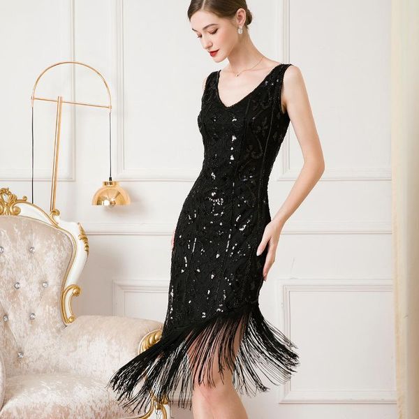 dresses 2022 nowych kobiet 1920s vintage dekolt w szpic fringe zroszony wielki gatsby party cocktail dress rozmiar sxl, Black;gray
dresses 2022 nowych kobiet 1920s vintage dekolt w szpic fringe zroszony wielki gatsby party cocktail dress rozmiar sxl, Black;gray