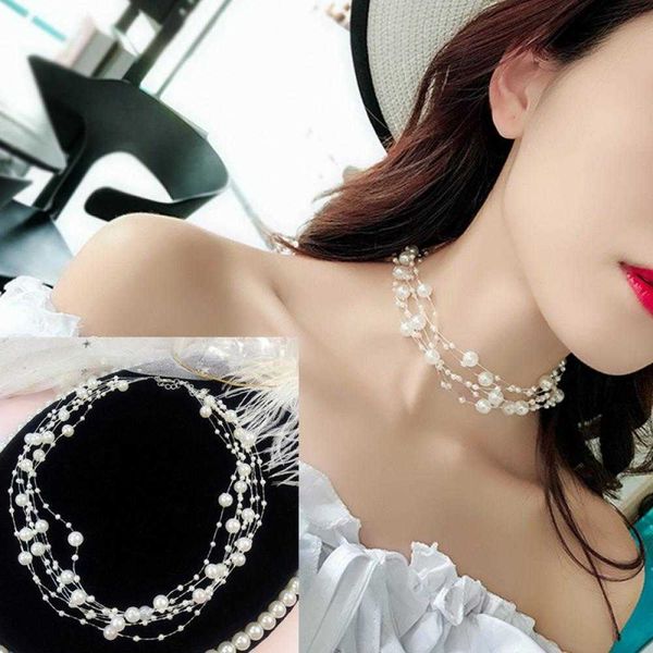 pendant necklaces 2021 trendy layered pearl necklace for women baroque pearls 48mm 5 rows bohemia handmade jewelry fashion wedding party gif, Silver
pendant necklaces 2021 trendy layered pearl necklace for women baroque pearls 48mm 5 rows bohemia handmade jewelry fashion wedding party gif, Silver