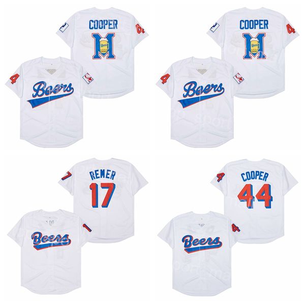 movie baseball beers 17 doug remer jersey 44 joe coop cooper all stitched white team color breathable pure cotton cool base university for s, Black
movie baseball beers 17 doug remer jersey 44 joe coop cooper all stitched white team color breathable pure cotton cool base university for s, Black