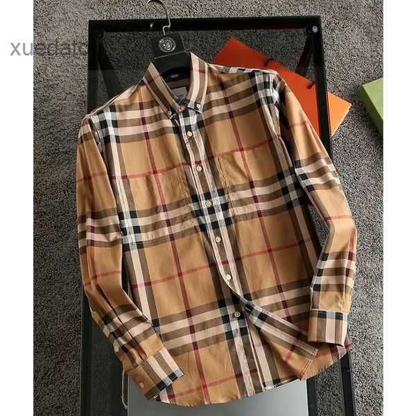 mens casual shirt burbrerys mens embroidered collar long sleeved single breasted camisas de hombre fashion bur geometric plaid casual shirt, White;black
mens casual shirt burbrerys mens embroidered collar long sleeved single breasted camisas de hombre fashion bur geometric plaid casual shirt, White;black
