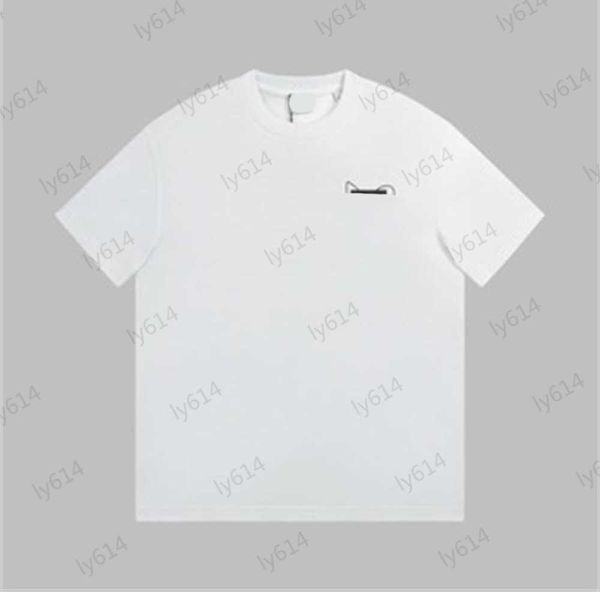 white t-shirts chest rabbit logo print threaded round neck pullover t-shirt soft cotton fabric loose version of the skin friendly comfort te, White;black
white t-shirts chest rabbit logo print threaded round neck pullover t-shirt soft cotton fabric loose version of the skin friendly comfort te, White;black