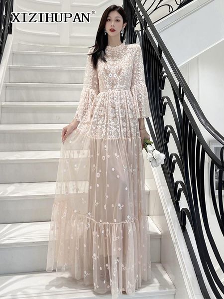 dresses xizihupan korean style patchwork embroidery dress for women round neck flare sleeve high waist dresses female fashion clothing, Black;gray
dresses xizihupan korean style patchwork embroidery dress for women round neck flare sleeve high waist dresses female fashion clothing, Black;gray