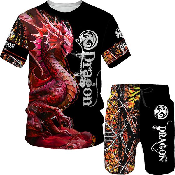 fashion men's t-shirt and shorts set 3d printed retro dragon pattern street clothing two piece summer t-shirt set, White;black
fashion men's t-shirt and shorts set 3d printed retro dragon pattern street clothing two piece summer t-shirt set, White;black