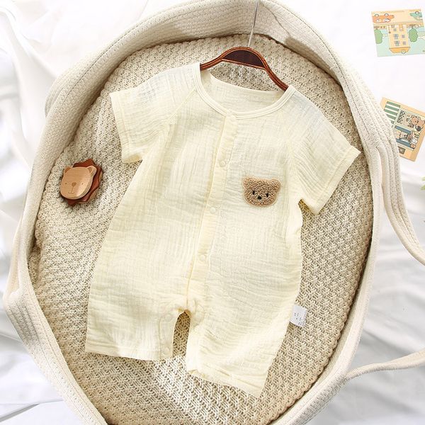 rompers summer baby thin cotton short sleeve romper infant boy girl cute cartoon bear print clothes born casual jumpsuit 230418, Blue
rompers summer baby thin cotton short sleeve romper infant boy girl cute cartoon bear print clothes born casual jumpsuit 230418, Blue