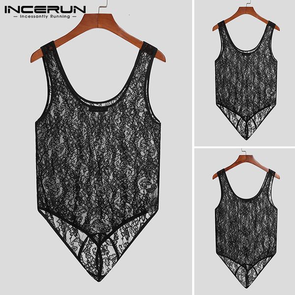 men's sleepwear incerun fashion leisure onesies comfortable homewear short jumpsuit sleeveless lace bodysuits romper wear s 5xl 230417, Black;brown
men's sleepwear incerun fashion leisure onesies comfortable homewear short jumpsuit sleeveless lace bodysuits romper wear s 5xl 230417, Black;brown