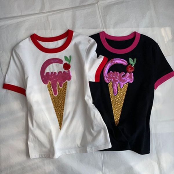 women's t-shirt slim fit cotton summer new drilling pullover short sleeve gym crew neck crop black white tees
women's t-shirt slim fit cotton summer new drilling pullover short sleeve gym crew neck crop black white tees