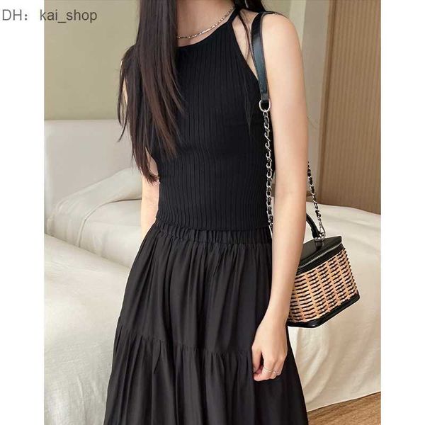 casual dresses 2023 spring/summer new korean holiday style knitted slim short back fit tank for 31, Black;gray
casual dresses 2023 spring/summer new korean holiday style knitted slim short back fit tank for 31, Black;gray