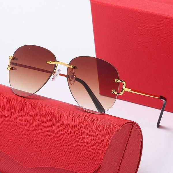 combination pack new carter luxury brand designer frameless toad sunglasses for female driving retro sun glasses, White;black
combination pack new carter luxury brand designer frameless toad sunglasses for female driving retro sun glasses, White;black
