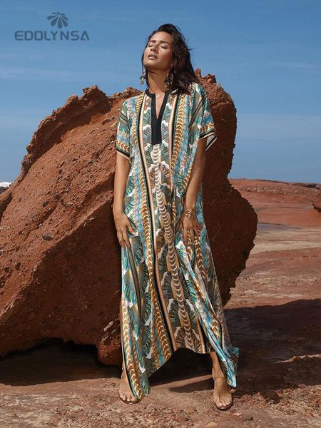 dresses 2022 bohemian printed vneck bats sleeve side split long summer dress chiffon tunic women plus size beach wear maxi dress q1047, Black;gray
dresses 2022 bohemian printed vneck bats sleeve side split long summer dress chiffon tunic women plus size beach wear maxi dress q1047, Black;gray