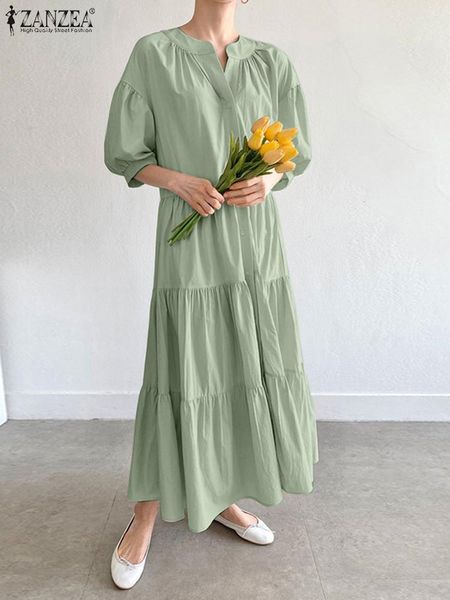 dresses women casual half lantern sleeve sundress zanzea elegant o neck solid shirt dress spring ruffle vocation vestidos beach kaftan, Black;gray
dresses women casual half lantern sleeve sundress zanzea elegant o neck solid shirt dress spring ruffle vocation vestidos beach kaftan, Black;gray