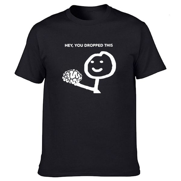 men's t-shirts funny hey you dropped this your brain sarcasm t shirts graphic cotton streetwear short sleeve harajuku t-shirt men 23041, White;black
men's t-shirts funny hey you dropped this your brain sarcasm t shirts graphic cotton streetwear short sleeve harajuku t-shirt men 23041, White;black