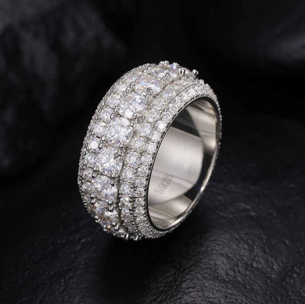 5 Rows Pass Dia Tester Sterg Sier Shiny Fashion Jewelry Rings Moissanite Ring Men
5 Rows Pass Dia Tester Sterg Sier Shiny Fashion Jewelry Rings Moissanite Ring Men