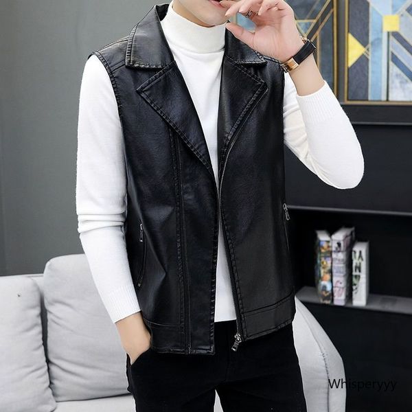 men's vests autumn winter thickened warm leather vest korean artificial waistcoat men jacket trend sleeveless coat male 230418, Black;white
men's vests autumn winter thickened warm leather vest korean artificial waistcoat men jacket trend sleeveless coat male 230418, Black;white