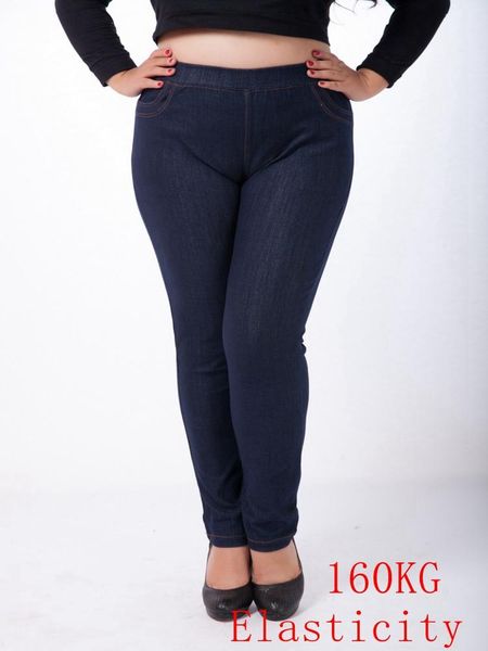 jeans ladies large size high waist stretch jeans 6xl9xl160kg fashion women's pocket embroidered pencil jeans, Blue
jeans ladies large size high waist stretch jeans 6xl9xl160kg fashion women's pocket embroidered pencil jeans, Blue