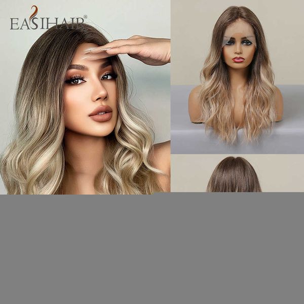 synthetic wigs easihair lace front synthetic wig long wavy blonde ombre natural hair for women cosplay frontal high density 230227, Black
synthetic wigs easihair lace front synthetic wig long wavy blonde ombre natural hair for women cosplay frontal high density 230227, Black