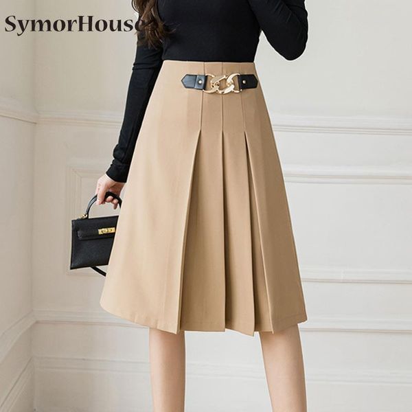 dresses autumn winter solid elegant office pleated midi skirts 2022 new high waist buttons workwear skater aline skirts female, Black;gray
dresses autumn winter solid elegant office pleated midi skirts 2022 new high waist buttons workwear skater aline skirts female, Black;gray