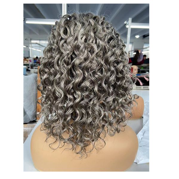 short wavy grey human hair lace closure wig salt n pepper blonde ombre gray bob wigs 4x4 custom made lace frontal wig natural silver curls f, Black;brown
short wavy grey human hair lace closure wig salt n pepper blonde ombre gray bob wigs 4x4 custom made lace frontal wig natural silver curls f, Black;brown