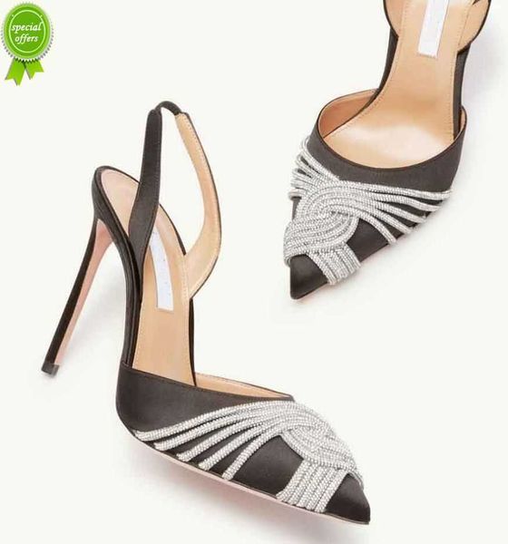 designer sandals summer luxury women celeste dress shoes aquazzuras crystal-embellished toe straps knotted lady high heels eu35-43 original, Black
designer sandals summer luxury women celeste dress shoes aquazzuras crystal-embellished toe straps knotted lady high heels eu35-43 original, Black