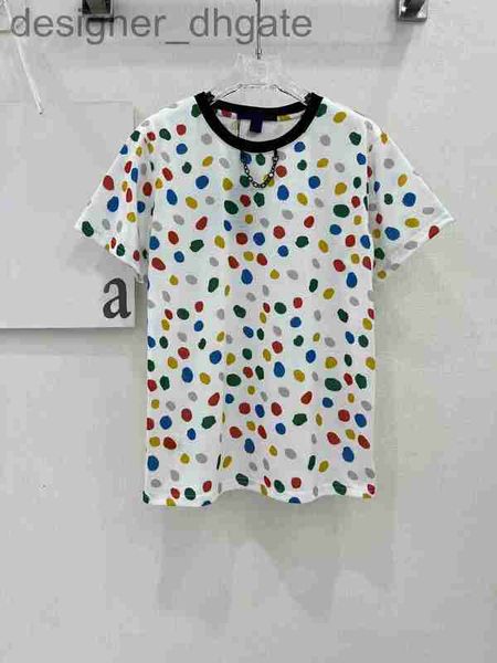 women's t-shirt designer2023 runway designer t shirts fashion dot printing short sleeve tshirts lady tees luxury casual cotton t-shirt, White
women's t-shirt designer2023 runway designer t shirts fashion dot printing short sleeve tshirts lady tees luxury casual cotton t-shirt, White