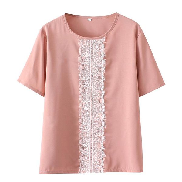 t-shirt plus size women tshirt summer 2022 lace casual oneck short sleeve tees solid color, Black
t-shirt plus size women tshirt summer 2022 lace casual oneck short sleeve tees solid color, Black