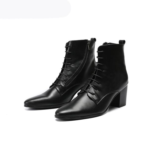 boots men 68cm high heel cowhide genuine leather men boots black laceup zapatos hombre zapatos de hombre knight boot7916483
boots men 68cm high heel cowhide genuine leather men boots black laceup zapatos hombre zapatos de hombre knight boot7916483