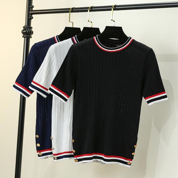 t-shirt basic casual tank underwear thin knitted women clothes 2022 summer woman short sleeve tees striped casual female jumpers, White
t-shirt basic casual tank underwear thin knitted women clothes 2022 summer woman short sleeve tees striped casual female jumpers, White