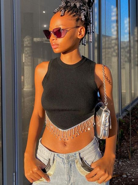 2023 women tanks sleeveless summer crop camis fashion solid color clothes casual crew neck clothing dhl 9726, White
2023 women tanks sleeveless summer crop camis fashion solid color clothes casual crew neck clothing dhl 9726, White