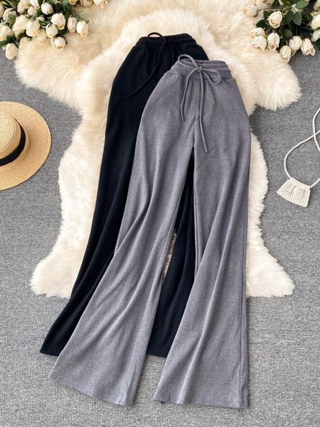 women's pants capris women long pants solid fashion spring autumn high elastic waist wide leg trousers casual sportswear fitness pants, Black;white
women's pants capris women long pants solid fashion spring autumn high elastic waist wide leg trousers casual sportswear fitness pants, Black;white
