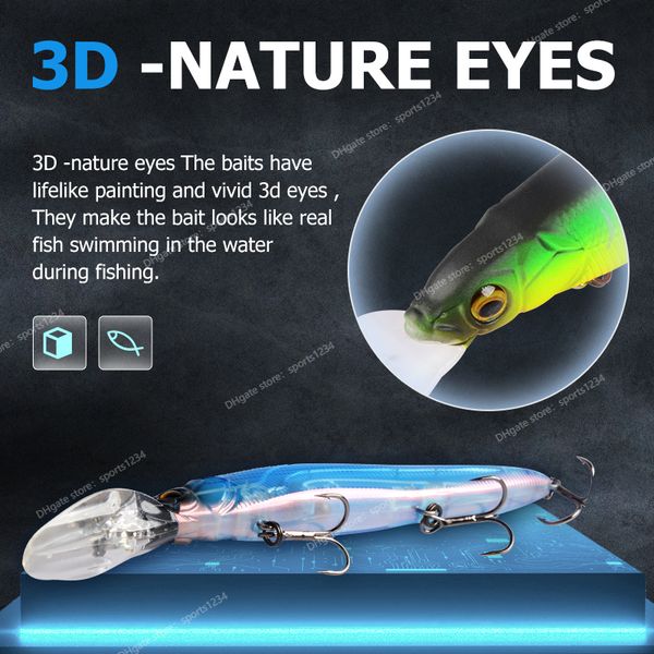 fishingfishing lures minnow wobbler fishing lures 110mm artificial hard bait depth 0-3m bait jerk bass pike baits slow sinking or flaoting
fishingfishing lures minnow wobbler fishing lures 110mm artificial hard bait depth 0-3m bait jerk bass pike baits slow sinking or flaoting