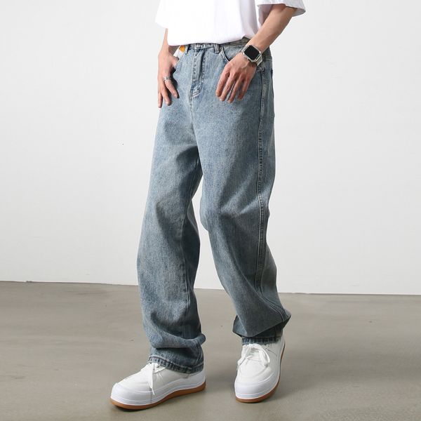 men's jeans 2023 male streetwear hip hop trousers men straight loose casual fashion high street wide leg denim pants 230418, Blue
men's jeans 2023 male streetwear hip hop trousers men straight loose casual fashion high street wide leg denim pants 230418, Blue