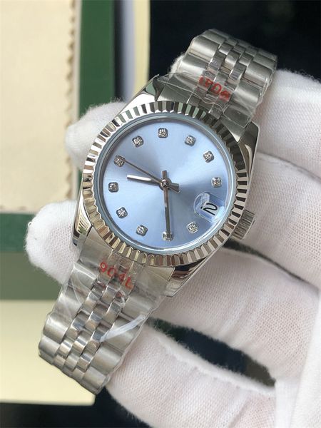 women's watch 31mm gold stainless steel women's mechanical movement sliding time, Slivery;golden
women's watch 31mm gold stainless steel women's mechanical movement sliding time, Slivery;golden