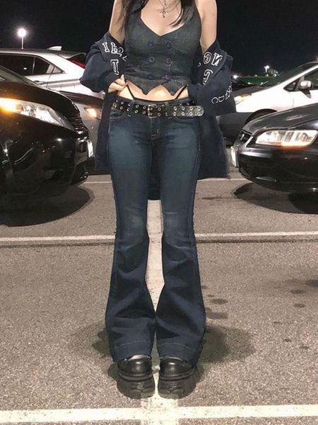 women's jeans high street low rise y2k blue female clothing 2023 bootcut jean pockets streetwear waist wide leg pants 230418
women's jeans high street low rise y2k blue female clothing 2023 bootcut jean pockets streetwear waist wide leg pants 230418