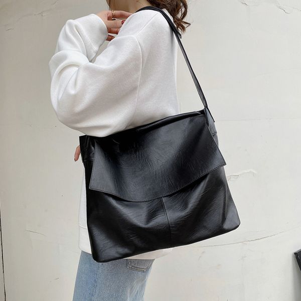 evening bags big women hobo trend soft leather messenger vintage black shoulder ladies large tote handbag 230417
evening bags big women hobo trend soft leather messenger vintage black shoulder ladies large tote handbag 230417