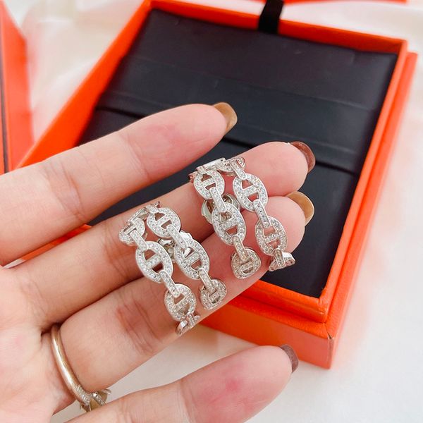 chaine d ancre earrings charm h for woman designer gold plated 18k diamond t0p advanced materials official reproductions classic style premi, Golden
chaine d ancre earrings charm h for woman designer gold plated 18k diamond t0p advanced materials official reproductions classic style premi, Golden