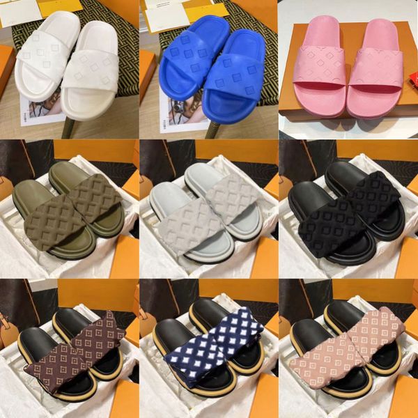 designers pool pillow women sandals slipper side sunset flat comfort mules padded front strap slippers fashionable easy-to-wear style slides, Black
designers pool pillow women sandals slipper side sunset flat comfort mules padded front strap slippers fashionable easy-to-wear style slides, Black