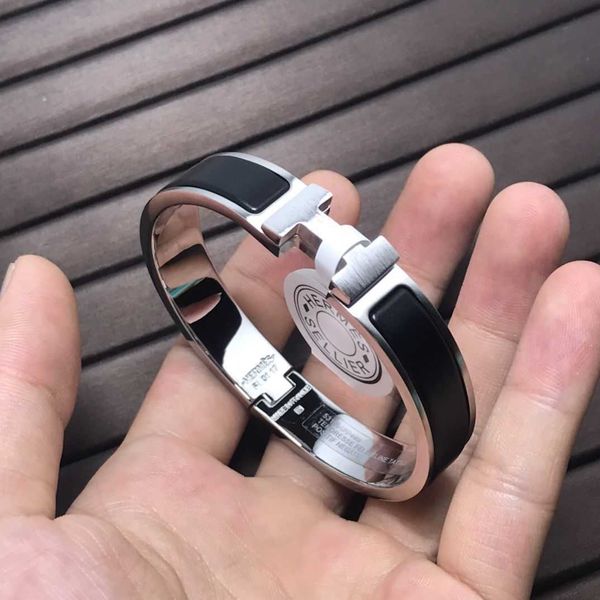 designer bracelets herms bangle white samurai mens titanium steel frosted enamel silver edge brushed letter buckle fashion couple style ligh, Black
designer bracelets herms bangle white samurai mens titanium steel frosted enamel silver edge brushed letter buckle fashion couple style ligh, Black