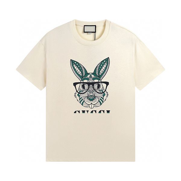 men's new t-shirt designer short sleeve tees fashion casual rabbit print luxury clothes pure cotton sweat absorbent breathable couple d, White;black
men's new t-shirt designer short sleeve tees fashion casual rabbit print luxury clothes pure cotton sweat absorbent breathable couple d, White;black