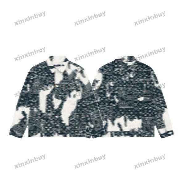 xinxinbuy men designer coat denim jacket bandanna tie dye print pockets 1854 long sleeve women black khaki gray blue xs-2xl, Black;brown
xinxinbuy men designer coat denim jacket bandanna tie dye print pockets 1854 long sleeve women black khaki gray blue xs-2xl, Black;brown