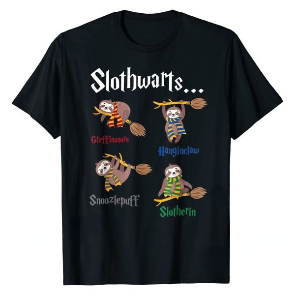 men's t-shirts kawaii sloth slothwarts funn birthday gift sloth t shirt for men simple style tshirt casual oversized tee camiseta hombr, White;black
men's t-shirts kawaii sloth slothwarts funn birthday gift sloth t shirt for men simple style tshirt casual oversized tee camiseta hombr, White;black