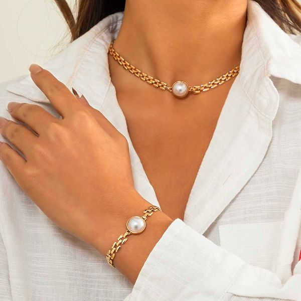 pendant necklaces ingemark goth square thin chain choker necklace women imitation pearl ball pendant jewelry on the neck accessories z0417, Silver 
pendant necklaces ingemark goth square thin chain choker necklace women imitation pearl ball pendant jewelry on the neck accessories z0417, Silver