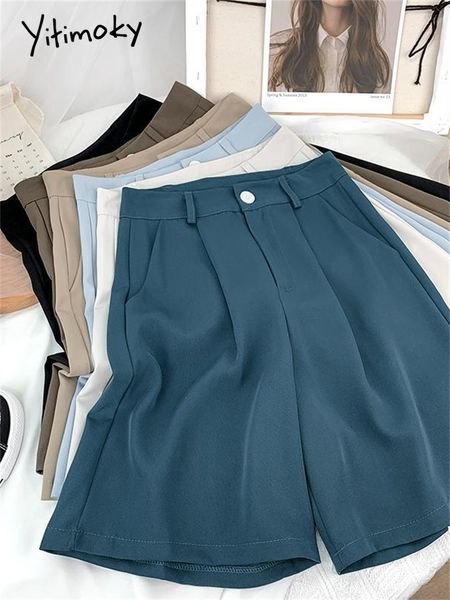 women's shorts yitimoky suits shorts for women summer korean fashion elegant office ladies work pants high waisted casual wide leg shor, White;black
women's shorts yitimoky suits shorts for women summer korean fashion elegant office ladies work pants high waisted casual wide leg shor, White;black