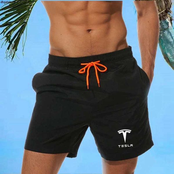 men's shorts tesla print beach board trunks swimming pants short male casual sweatpants, White;black
men's shorts tesla print beach board trunks swimming pants short male casual sweatpants, White;black