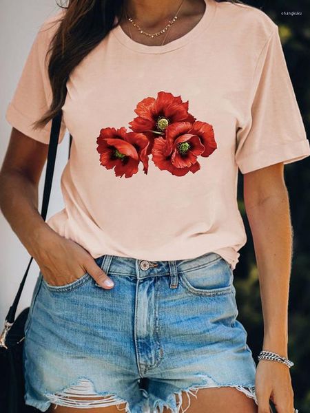 t-shirt t female short sleeve graphic tee clothes ladies flower lovely trend 90s fashion clothing print t-shirts, White
t-shirt t female short sleeve graphic tee clothes ladies flower lovely trend 90s fashion clothing print t-shirts, White
