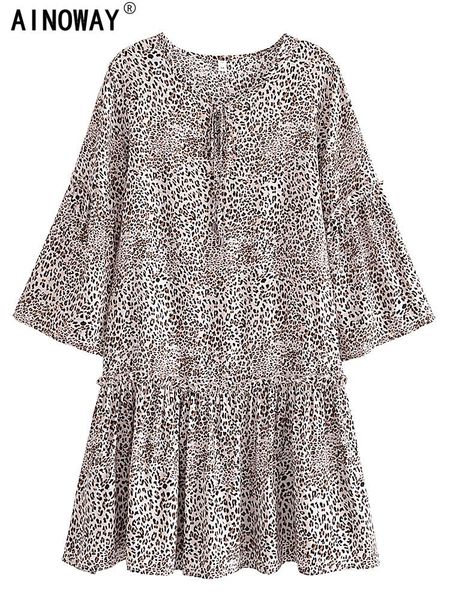 dresses vintage chic women leopard print tie neck ruffles beach bohemian mini dress ladies summer cotton boho dresses vestidos, Black;gray
dresses vintage chic women leopard print tie neck ruffles beach bohemian mini dress ladies summer cotton boho dresses vestidos, Black;gray