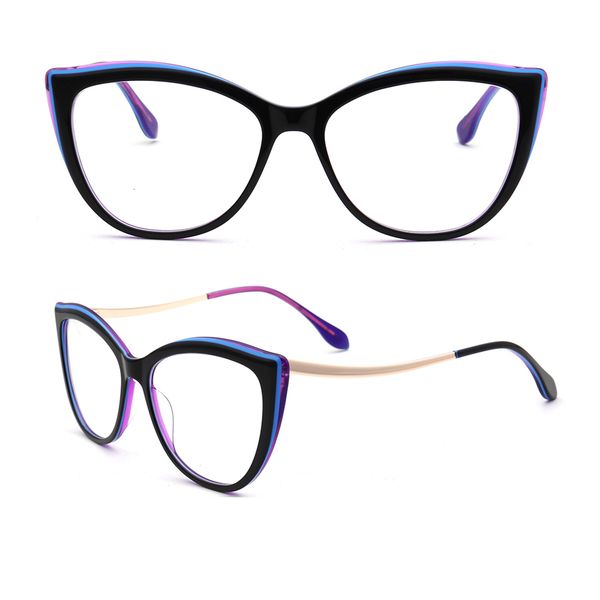 sunglasses frame cateye glasses optical acetate eyeglass for women retro metal eyeglasses s purple pink green red prescription 230417, Silver
sunglasses frame cateye glasses optical acetate eyeglass for women retro metal eyeglasses s purple pink green red prescription 230417, Silver