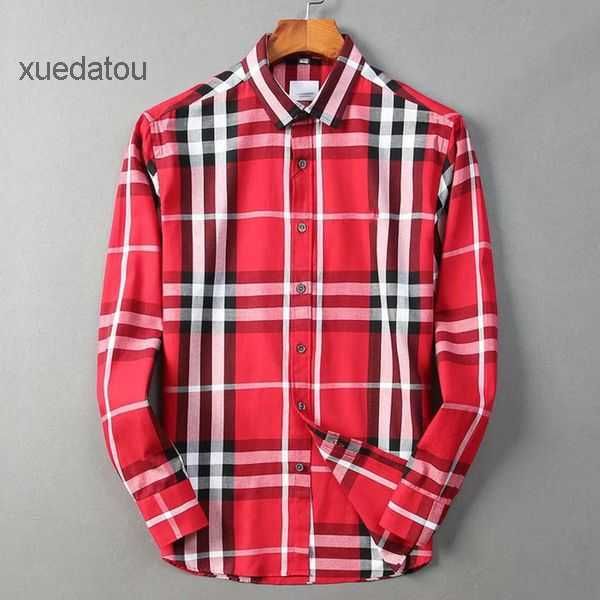 summer mens casual shirt luxury designer burbrerys fashion brand polo collar long sleeve plaid european station bur fashion classic comforta, White;black
summer mens casual shirt luxury designer burbrerys fashion brand polo collar long sleeve plaid european station bur fashion classic comforta, White;black