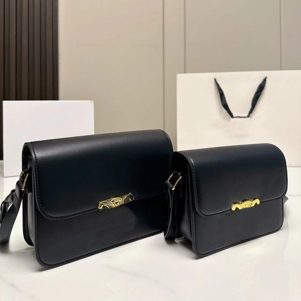 

Women's handbag designer one shoulder bag luxury crossbody bag leather shoulder strap fashion casual envelope bag metal logo women's small square bag purse, 33 24*7*13cm